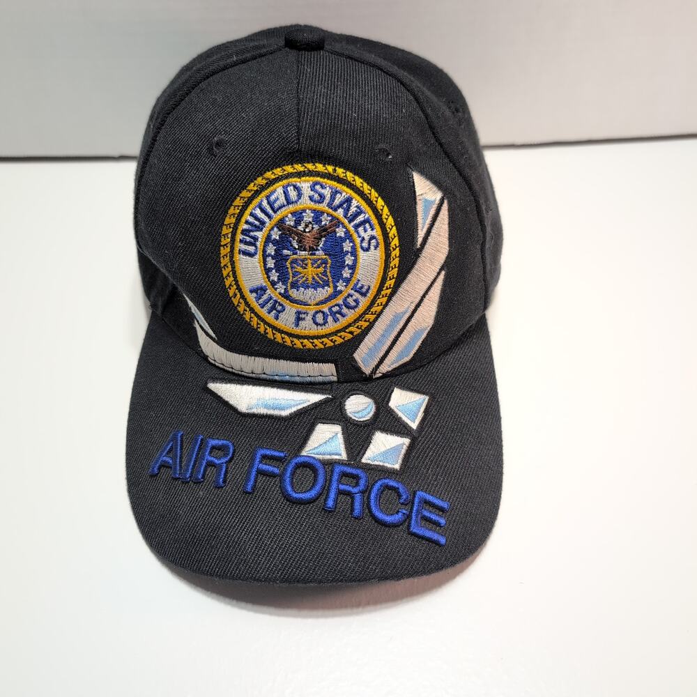 US Warriors USAF United States Air Force Military Cap Hat Strapback Embroidered